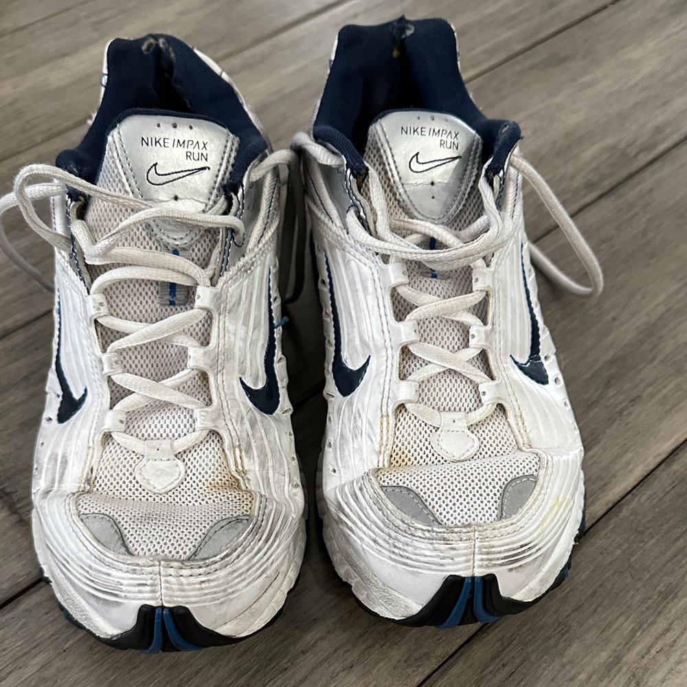 Nike Impax Run Sneakers - White and Navy
